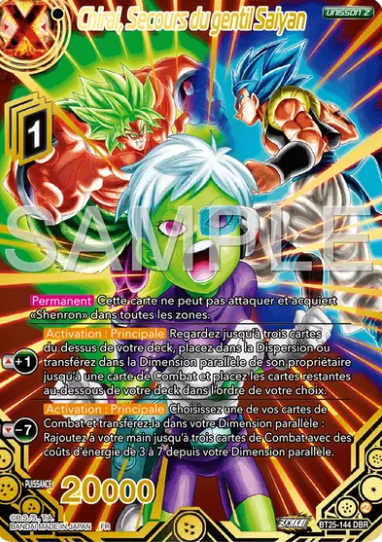 Chirai, Secours du gentil Saiyan BT25-144-DBR US